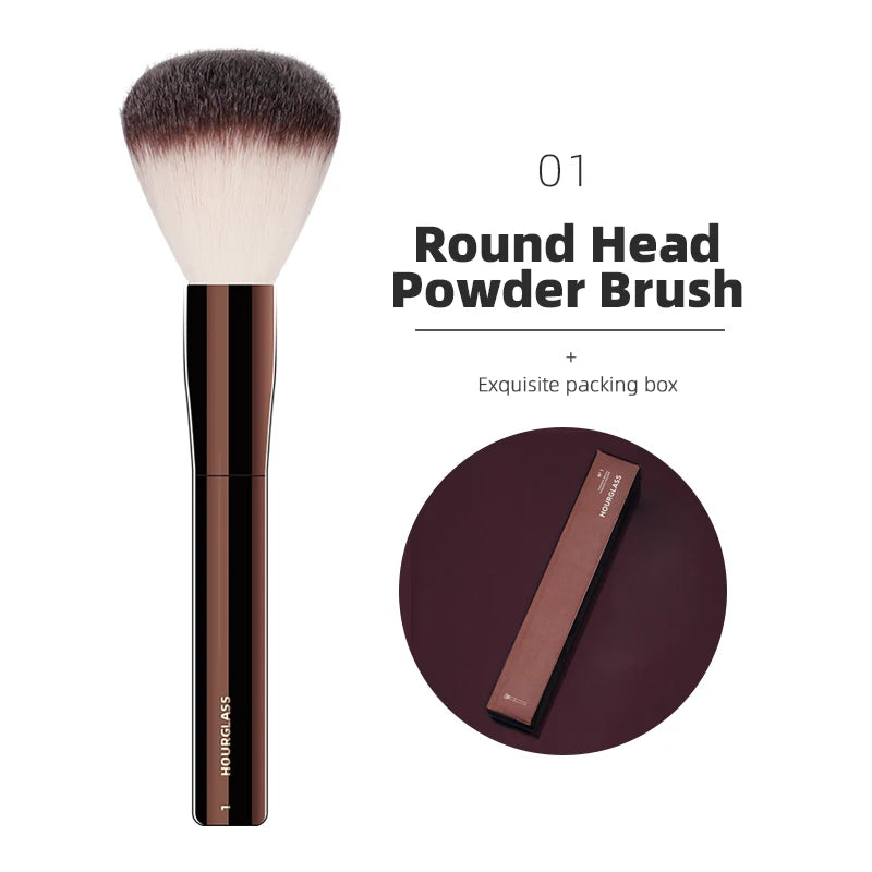 Hourglass Makeup Brush All Kinds Eyeshadow Foundation Concealer Powder Bronzer Blusher Eyeliner Retractable Professional Brushes make up tool