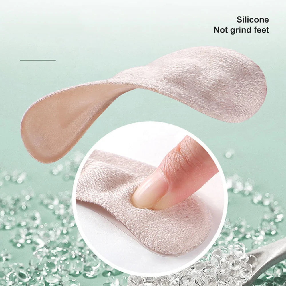 Soft Silicone Pads for Women's Shoes Anti-Slip Forefoot Insert Pad Heel Liner Gel Insoles for Heels Sandals Non-slip Foot