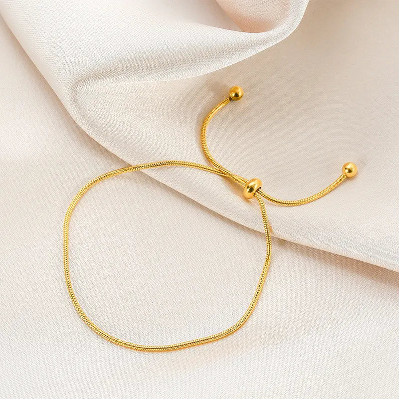 Simple Adjustable Chain Anklet Bracelet for Women Fashion Vintage Thin Chain Anklet Female Foot Beach Jewelry accessories Gift