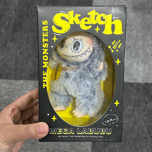 New Arrival Labubu Monster Series Creative Toy Comic Sketch Grey Zimomo Change Doll Toy Kawaii Blind Box Children Birthday Gift