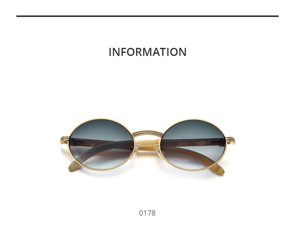 HEPIDEM High Quality Men Buffs Sunglasses Square Luxury Brand Design Diamond Sumptuous Sun Glasses Women Buffalo Horn Glasses