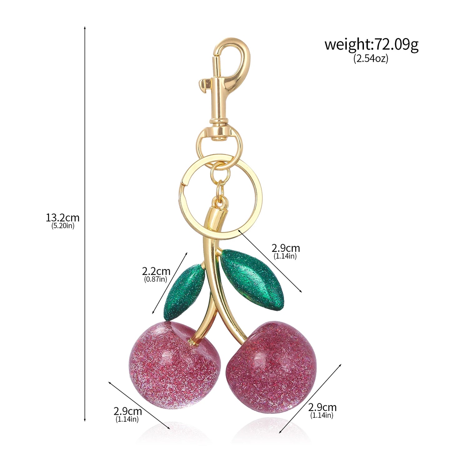Handbag Pendant Keychain Crystal Cherry Car Accessories Gifts For Female Friends !!!