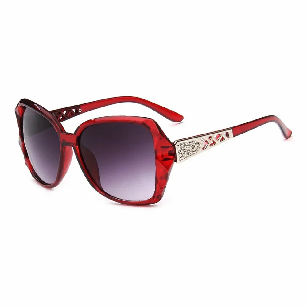Fashion Square Sunglasses Women Big Purple Sun Glasses Female Mirror Shades Ladies