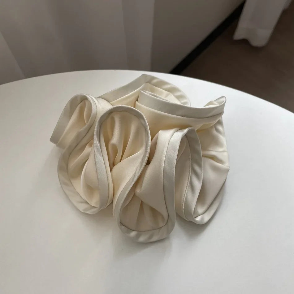French Design Sense Fungus Hair Tie Satin Hair Tie For Women With Simple Temperament New Style Hair !!!