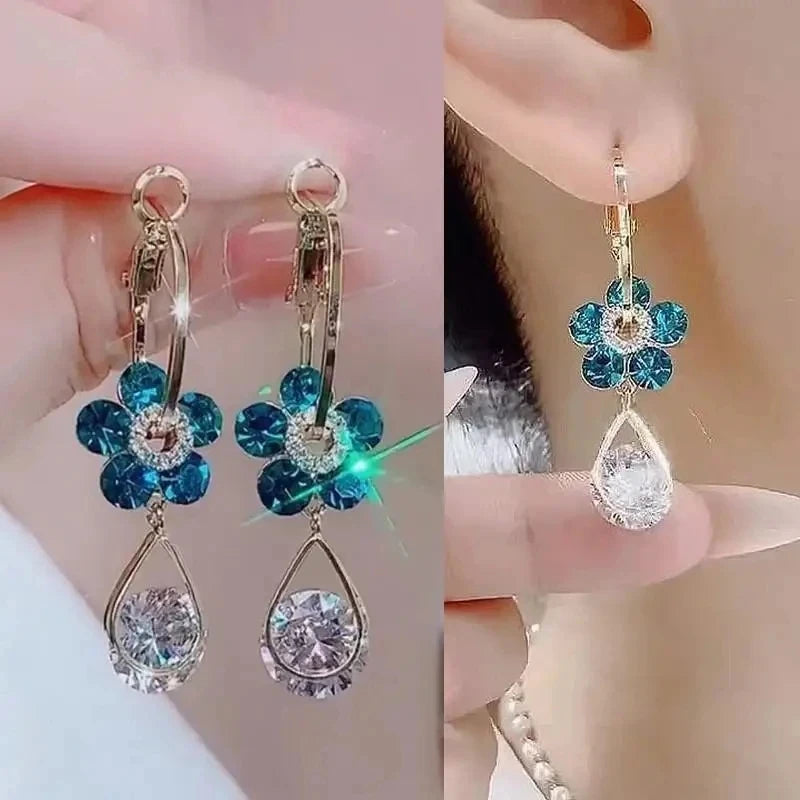 925 Silver Needle Korean Fashion Pearl Tassel Earrings For Women Jewelry Trending New Luxury Women's Zircon Pearl Earrings