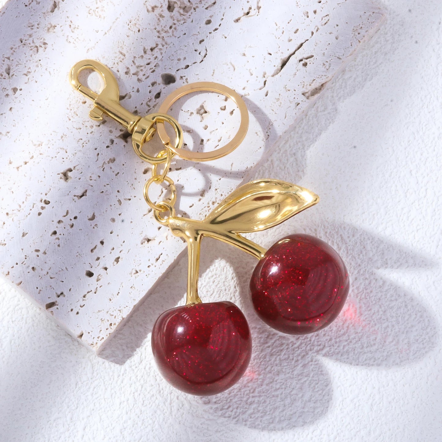 Handbag Pendant Keychain Crystal Cherry Car Accessories Gifts For Female Friends !!!