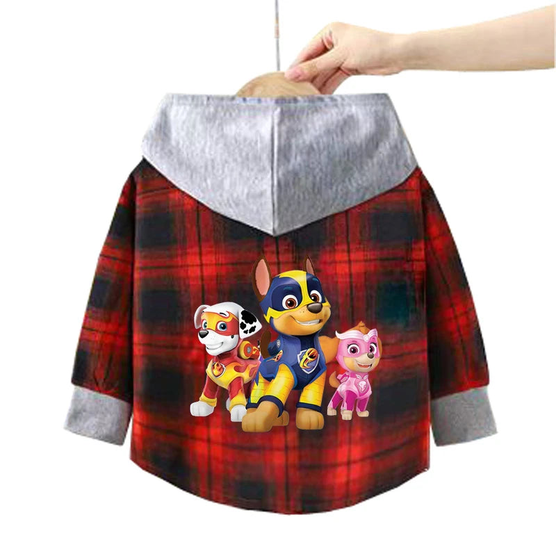 Autumn Children PAW Patrol Hoodie Jacket Coats Baby Girls Boys Cartoon Long Sleeved Zipper Windbreaker Kids Fashion Outerwear