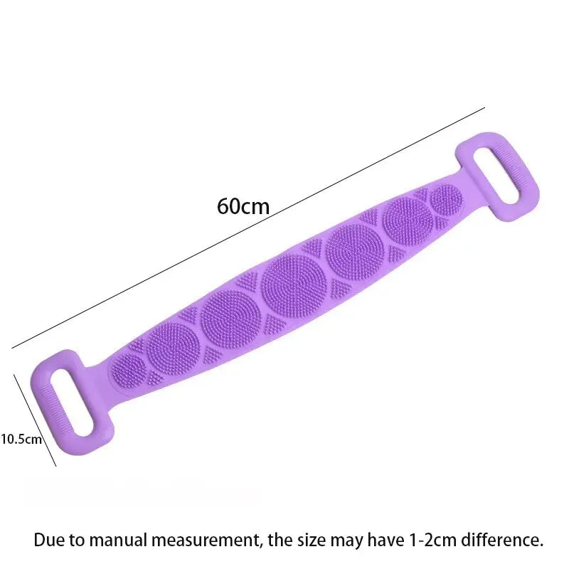 Körperschwamm Silikonbürsten Badetücher Wäscher Reiben Rückenpeeling Massage Duschgürtel Erweiterte Hautreinigungsbürsten