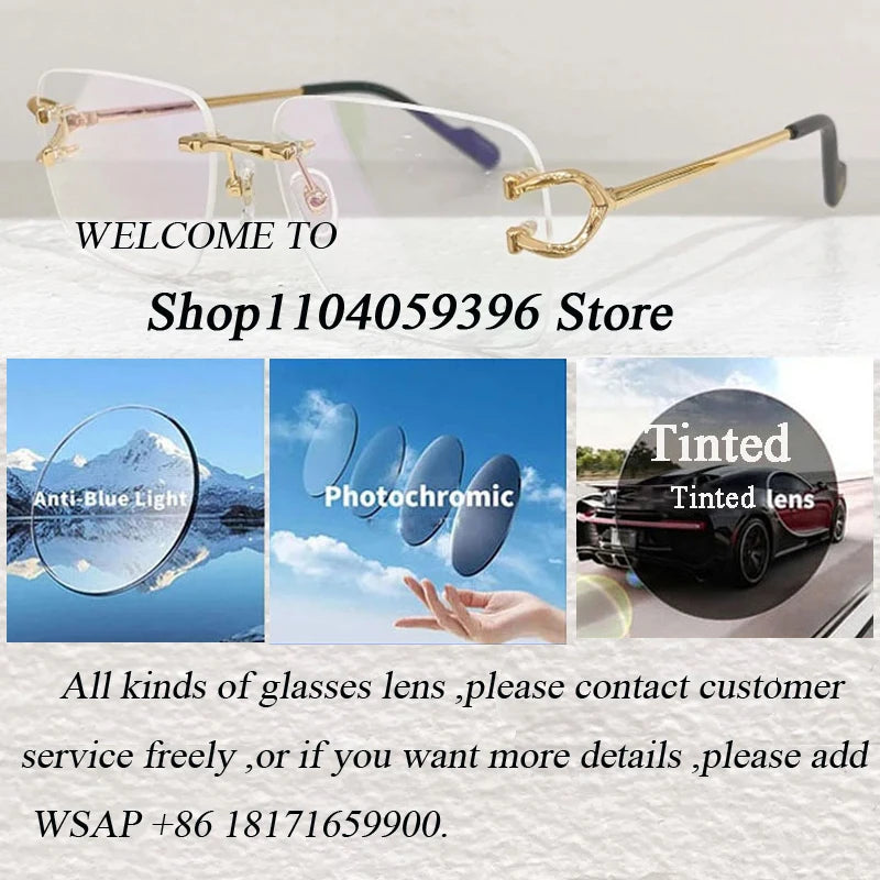 Special Designer Rimless Women's Sunglasses Polygon Luxury Alloy High Quality Brand Men Fashion New Arrival Classical UV400 Z106