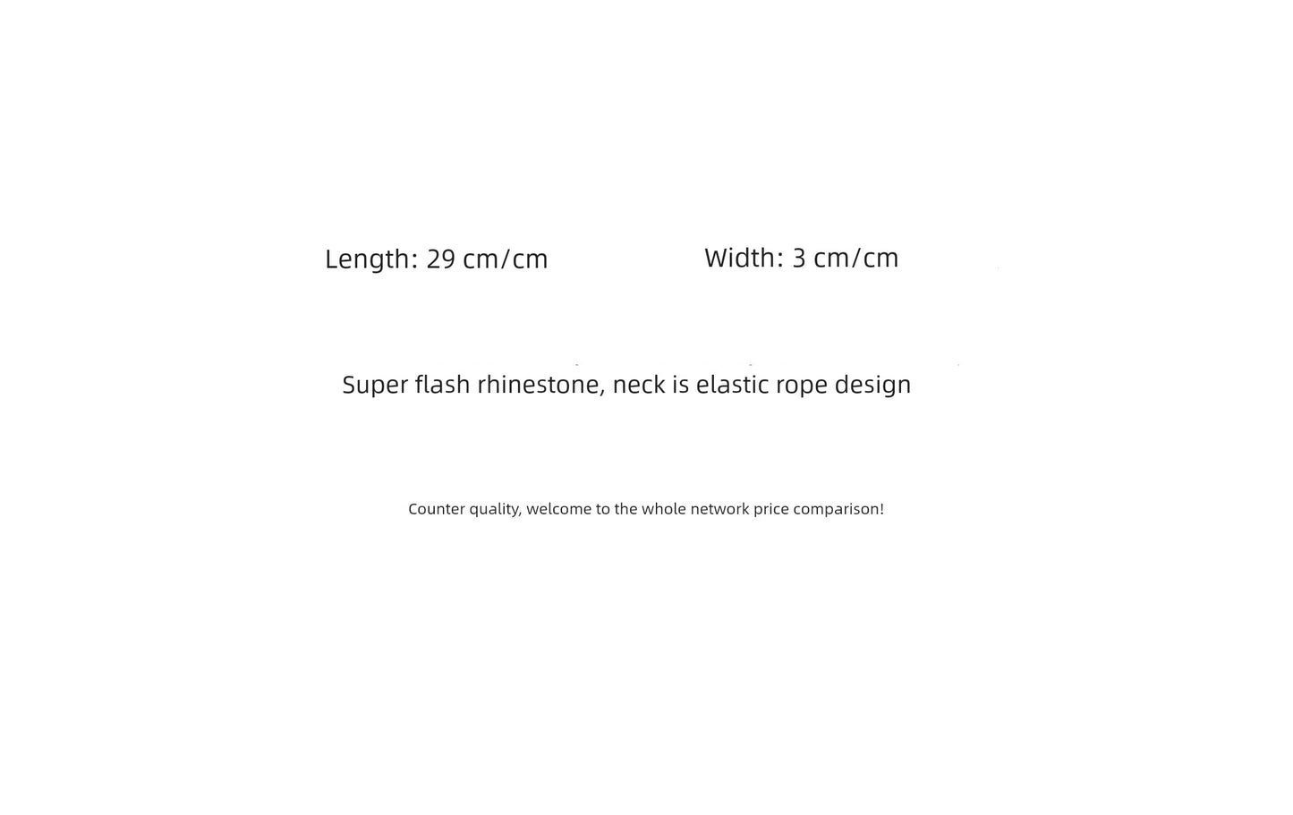 Diamond Crystal Decoration Knot-Free Personality Shirt Neck