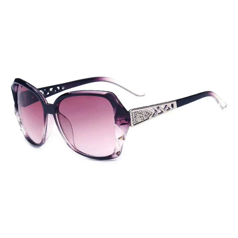 Fashion Square Sunglasses Women Big Purple Sun Glasses Female Mirror Shades Ladies