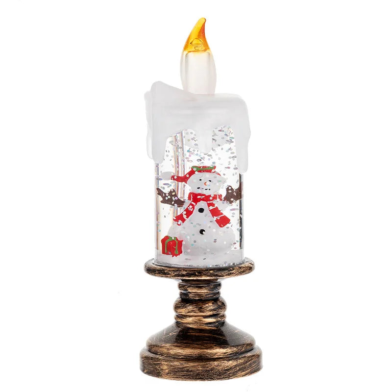 Christmas Decorations Candle Lights Candles Lights Angel Snowflake Crystal Ball Lights Creative Christmas Gifts Desktop Ornament