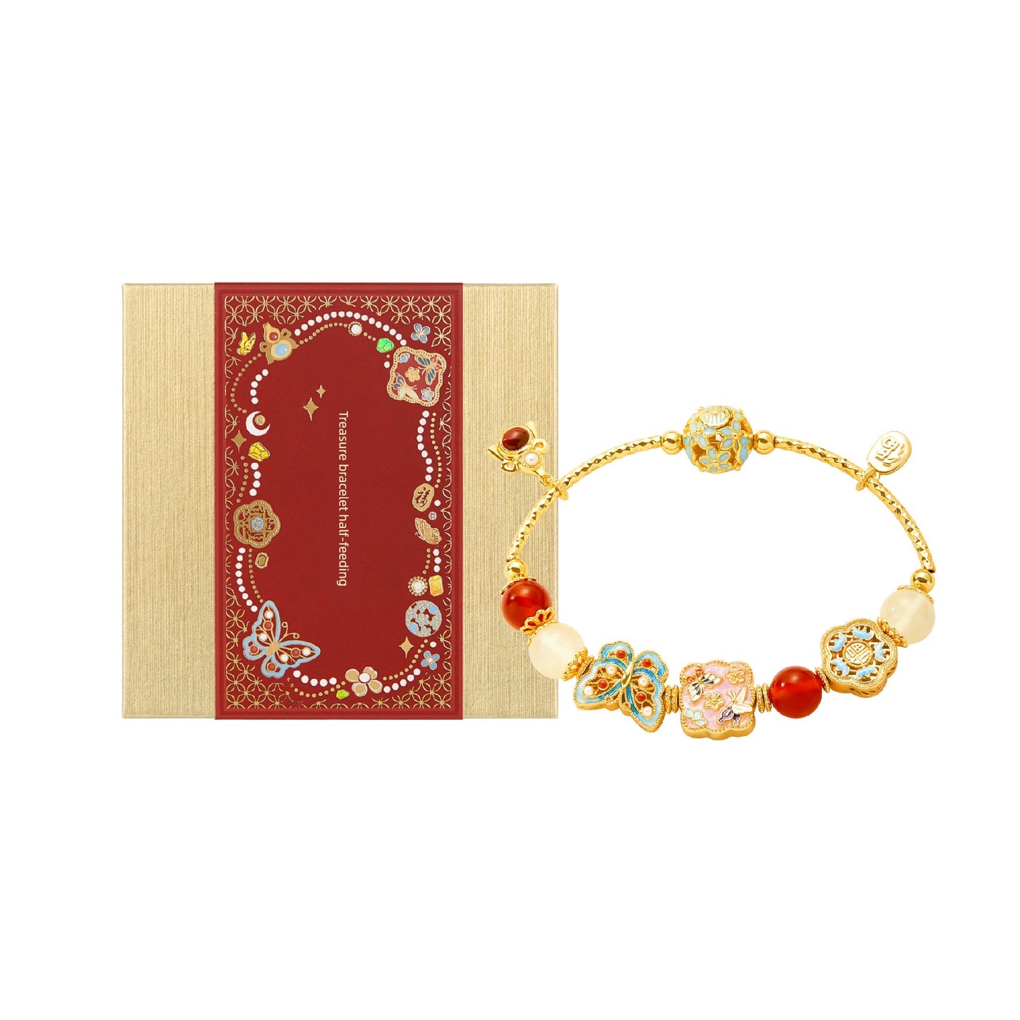 Kaiserpalast Taobao | Schatzperlenarmband Armband Kulturelle kreative Freundinnen Geburtstag Schlangenjahr Neujahr Geburtsjahr Geschenk Mädchen