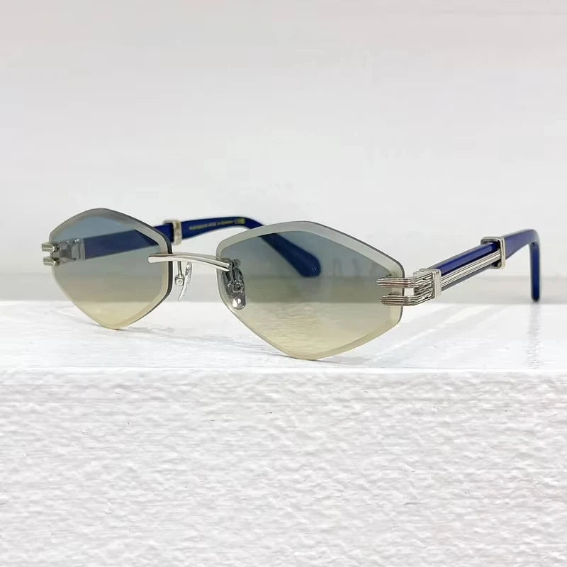 Special Designer Rimless Women's Sunglasses Polygon Luxury Alloy High Quality Brand Men Fashion New Arrival Classical UV400 Z106