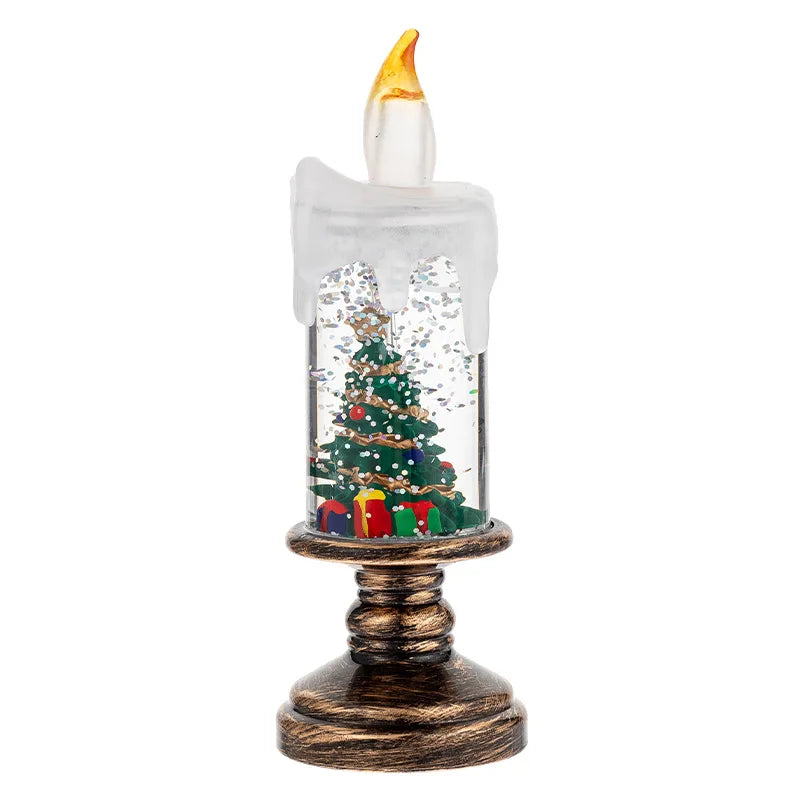 Christmas Decorations Candle Lights Candles Lights Angel Snowflake Crystal Ball Lights Creative Christmas Gifts Desktop Ornament