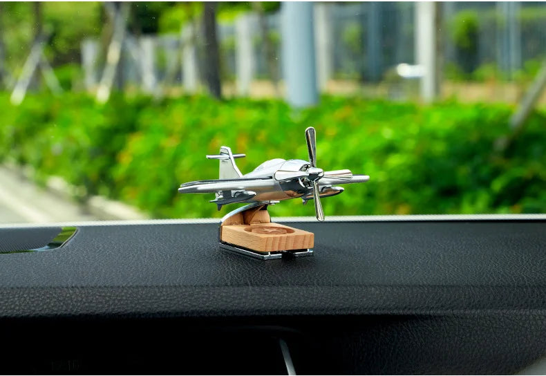 Car interior accessories solar airplane model center console decoration air freshener