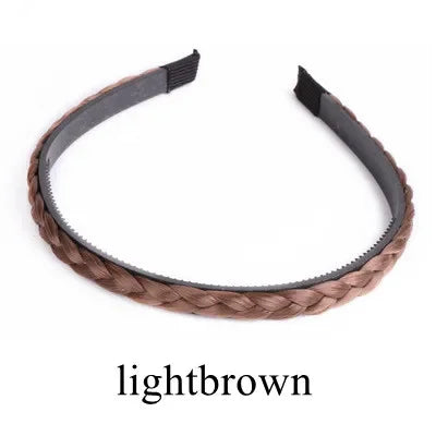 New Women Vintage Wig Headbands Braids Girls Style Hair Band Head Band Wig Hair Accessories Turbans for Women  head band