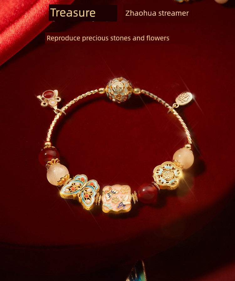 Kaiserpalast Taobao | Schatzperlenarmband Armband Kulturelle kreative Freundinnen Geburtstag Schlangenjahr Neujahr Geburtsjahr Geschenk Mädchen