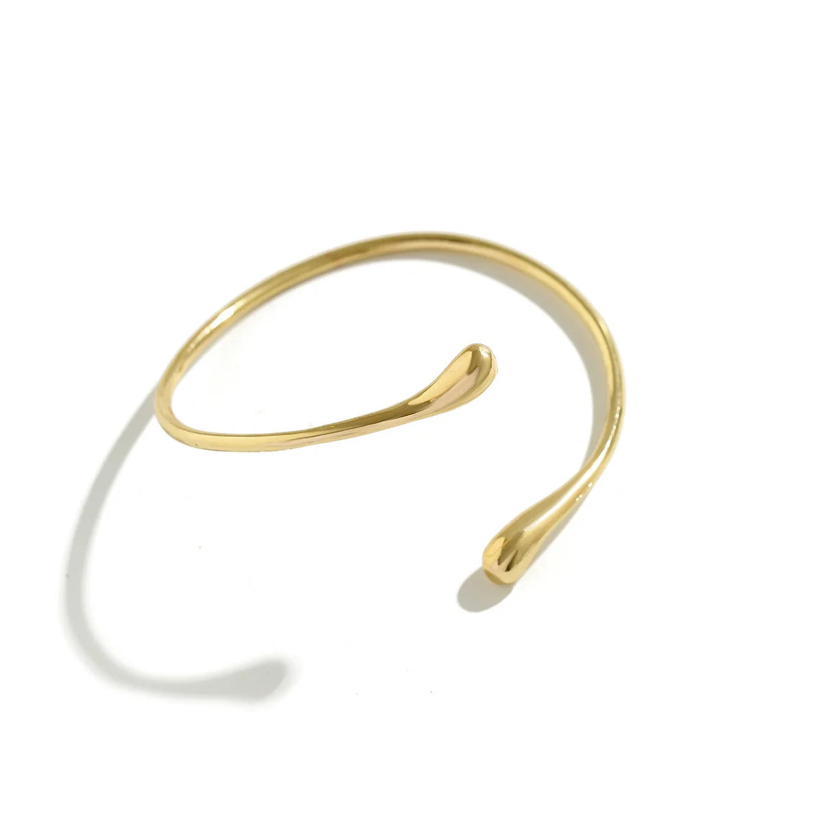 FTCY Vintage Simple Upper Arm Bracelet for Women Trendy Geometric Water Drop Shape Bangles Adjustable Women's Jewelry accessories