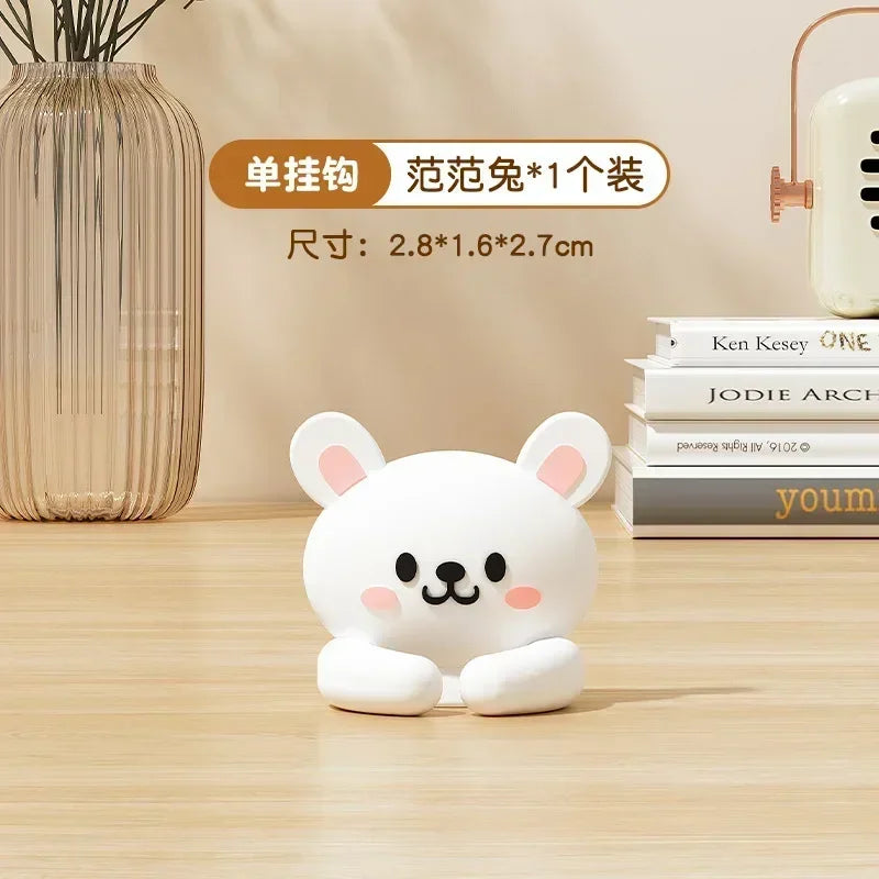 Desktop Cute Cable Organizers Holder Clip Desk Tidy Organiser SelfAdhesive Wall Mounted Cable Management Office Wire Cord Holder office supplement