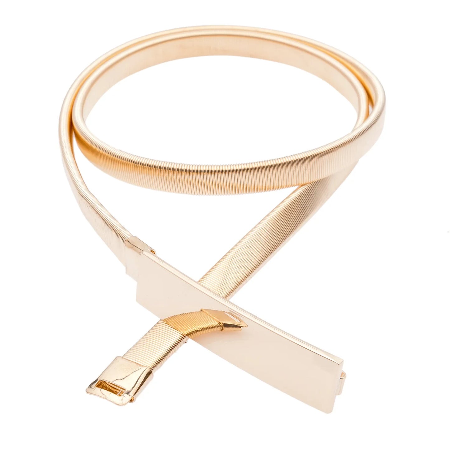 New Elastic Gold SIilver Chain Belt Women Metal Waistband Leaf Rose Stick Stretch Belt Dress Skirt Shirt Coat Clothes accessories