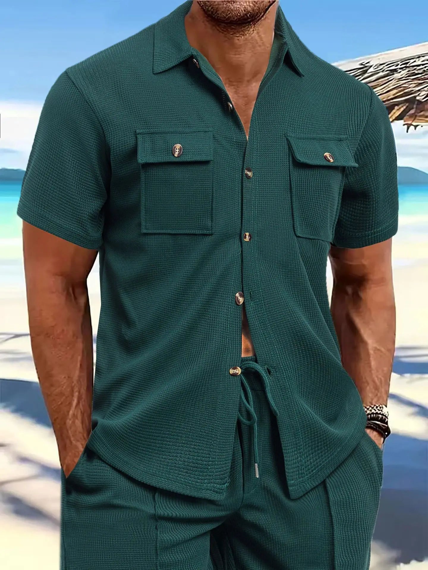 Men's shirt new outdoor men's short sleeve clothes casual jacket summer men's sportswear spring summer shirt mon