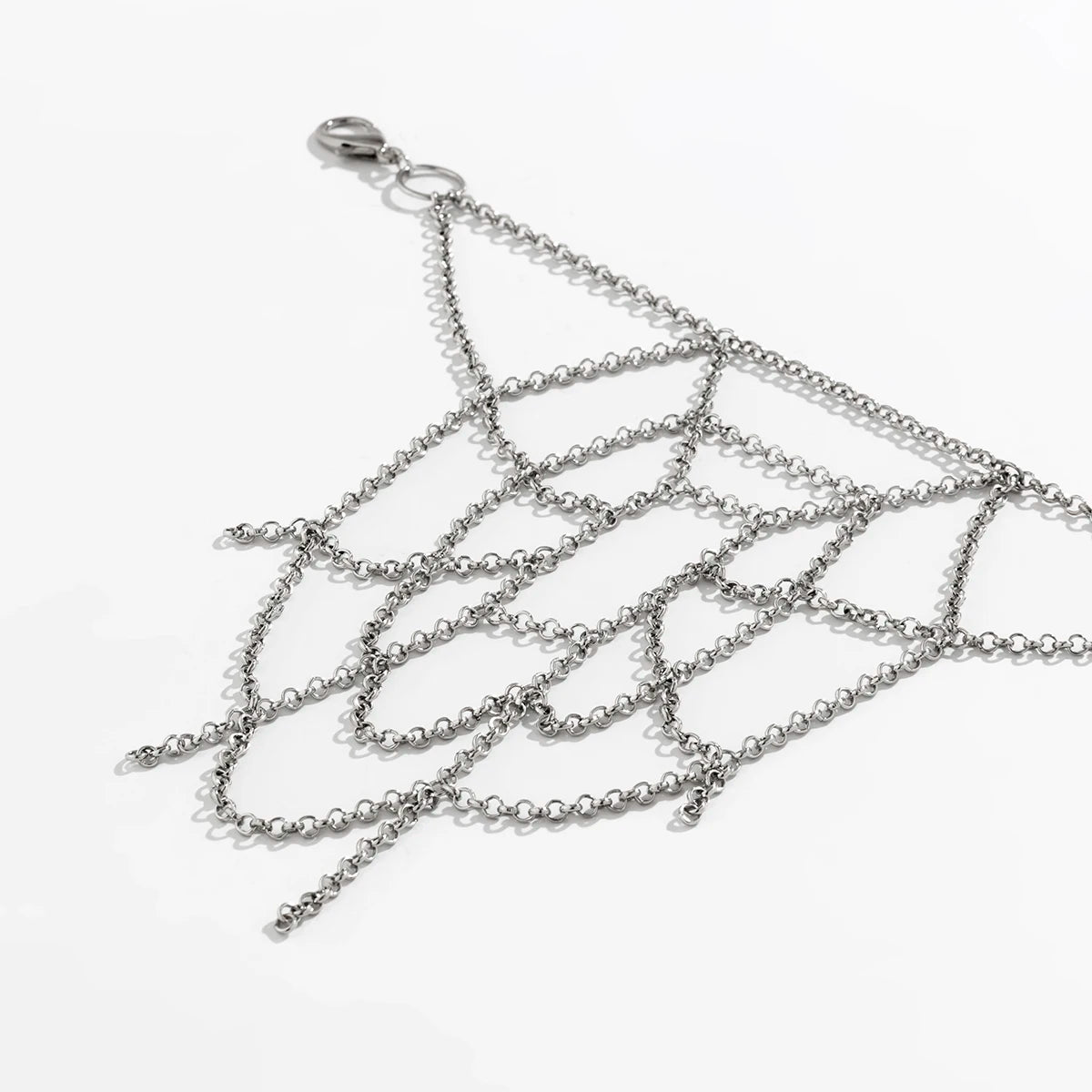 IngeSight.Z Punk Rock Metal Spider Web Waist Chain for Women Men Hip-Hop Jeans Key Chain Body Jewelry Gift Halloween Accessories