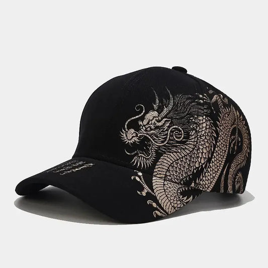Dragon Pattern Baseball Hat For Men And Women, Versatile National Tide Cap, Hip Hop Skateboarding, Cool