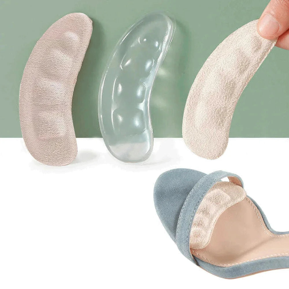 Soft Silicone Pads for Women's Shoes Anti-Slip Forefoot Insert Pad Heel Liner Gel Insoles for Heels Sandals Non-slip Foot