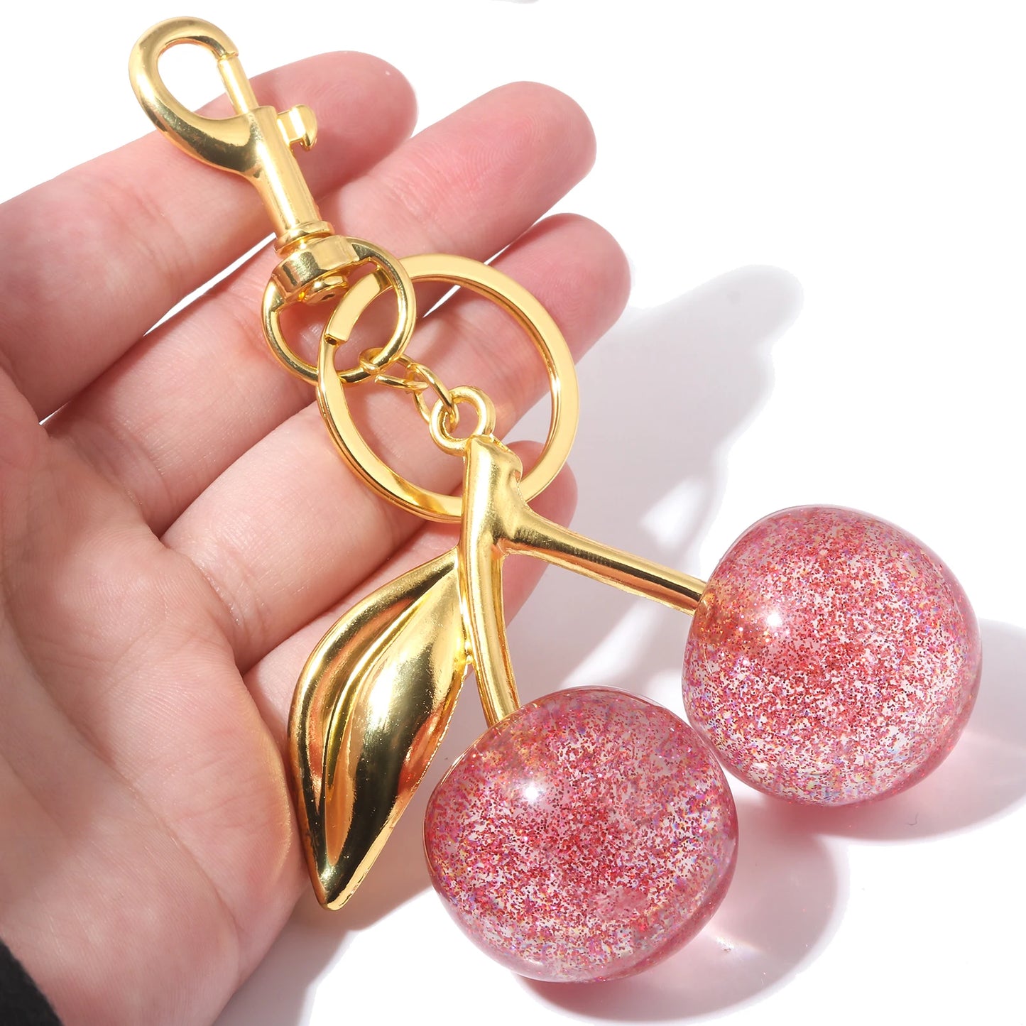 Handbag Pendant Keychain Crystal Cherry Car Accessories Gifts For Female Friends !!!