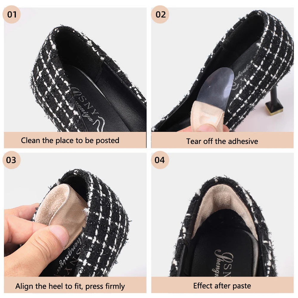 Soft Silicone Pads for Women's Shoes Anti-Slip Forefoot Insert Pad Heel Liner Gel Insoles for Heels Sandals Non-slip Foot