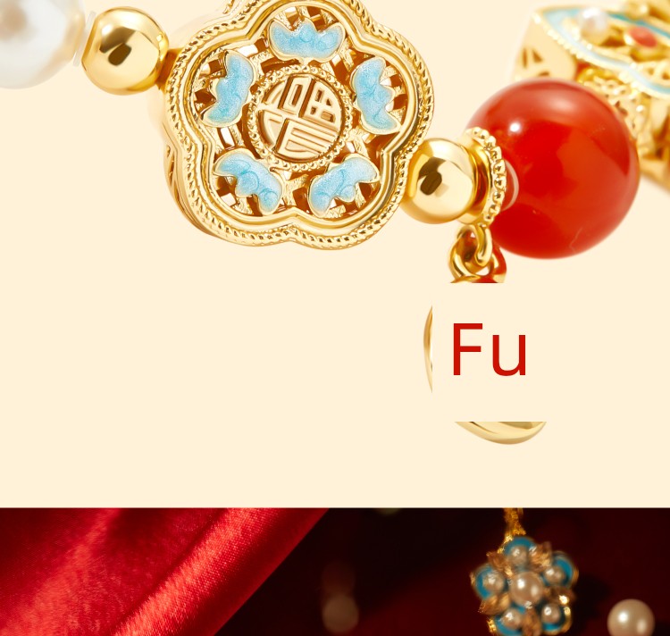 Kaiserpalast Taobao | Schatzperlenarmband Armband Kulturelle kreative Freundinnen Geburtstag Schlangenjahr Neujahr Geburtsjahr Geschenk Mädchen