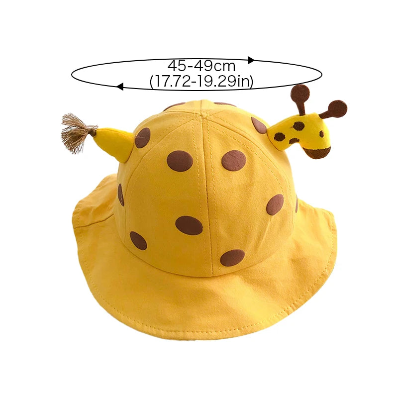 Niedlichen Cartoon Baby Eimer Hut Jungen Mädchen Im Freien Sonnenschirm Fischer Kappe Baumwolle Atmungsaktiv Kinder Becken Kappe Kinder Sonnenblenden 아기모자