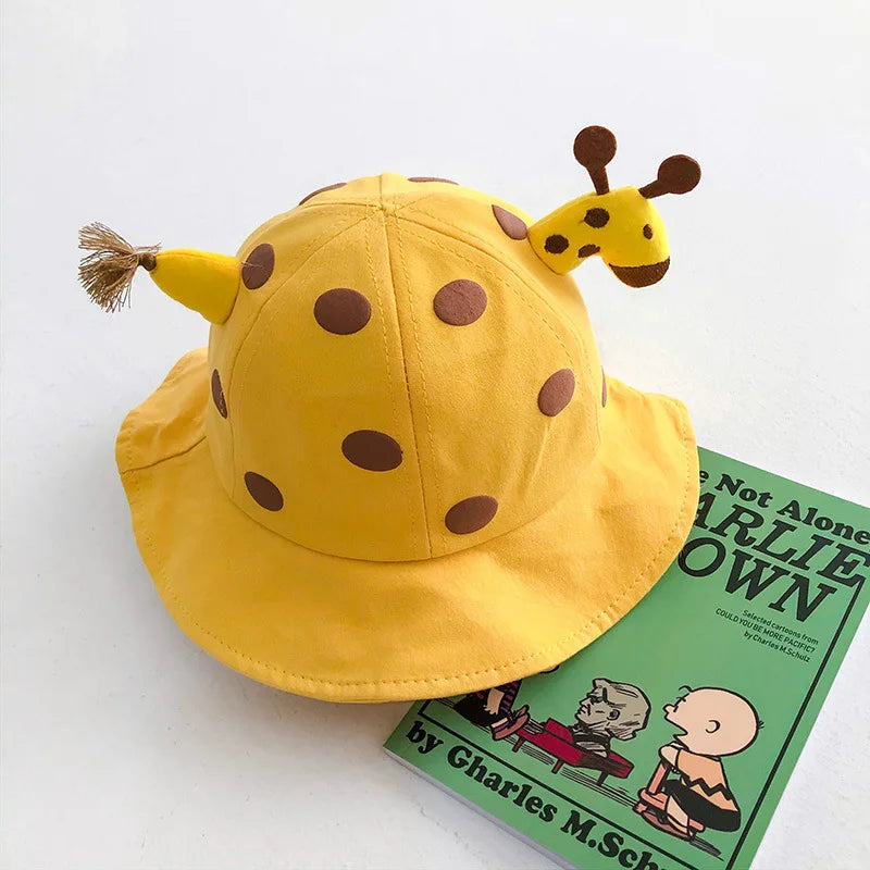 Niedlichen Cartoon Baby Eimer Hut Jungen Mädchen Im Freien Sonnenschirm Fischer Kappe Baumwolle Atmungsaktiv Kinder Becken Kappe Kinder Sonnenblenden 아기모자