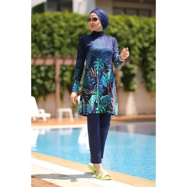 Burkini Cover Ups For Women Muslim Swimwear Modest Plus Size Swimsuit Swimming Suit  Islamic Fashion Long Sleeve Bathing Abaya