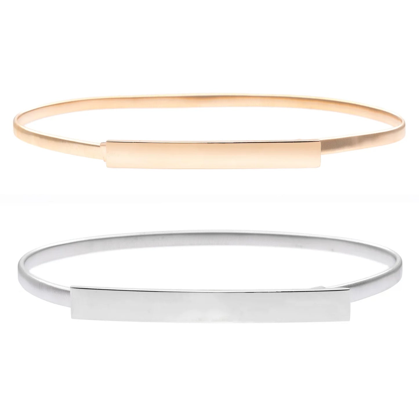 New Elastic Gold SIilver Chain Belt Women Metal Waistband Leaf Rose Stick Stretch Belt Dress Skirt Shirt Coat Clothes accessories