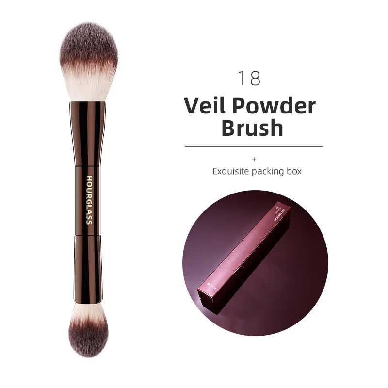 Hourglass Makeup Brush All Kinds Eyeshadow Foundation Concealer Powder Bronzer Blusher Eyeliner Retractable Professional Brushes make up tool