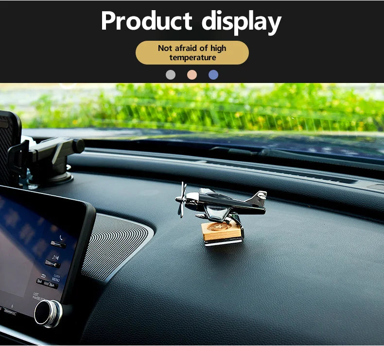 Car interior accessories solar airplane model center console decoration air freshener