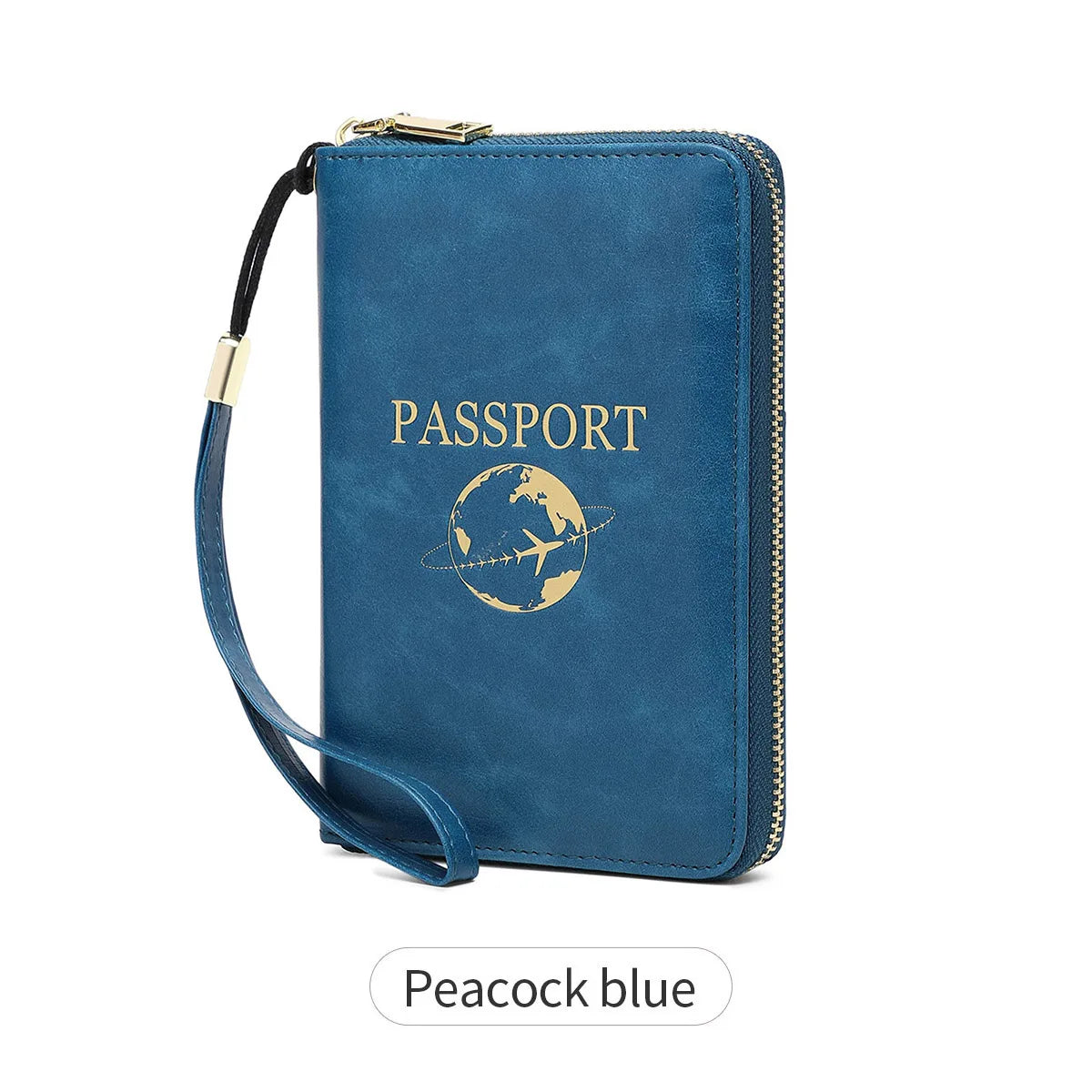 New Retro Passport Bag Fashion RFID Multifunctional PU Leather Passport Wallet Storage Bag Travel Accessories ID Bag Card Holder