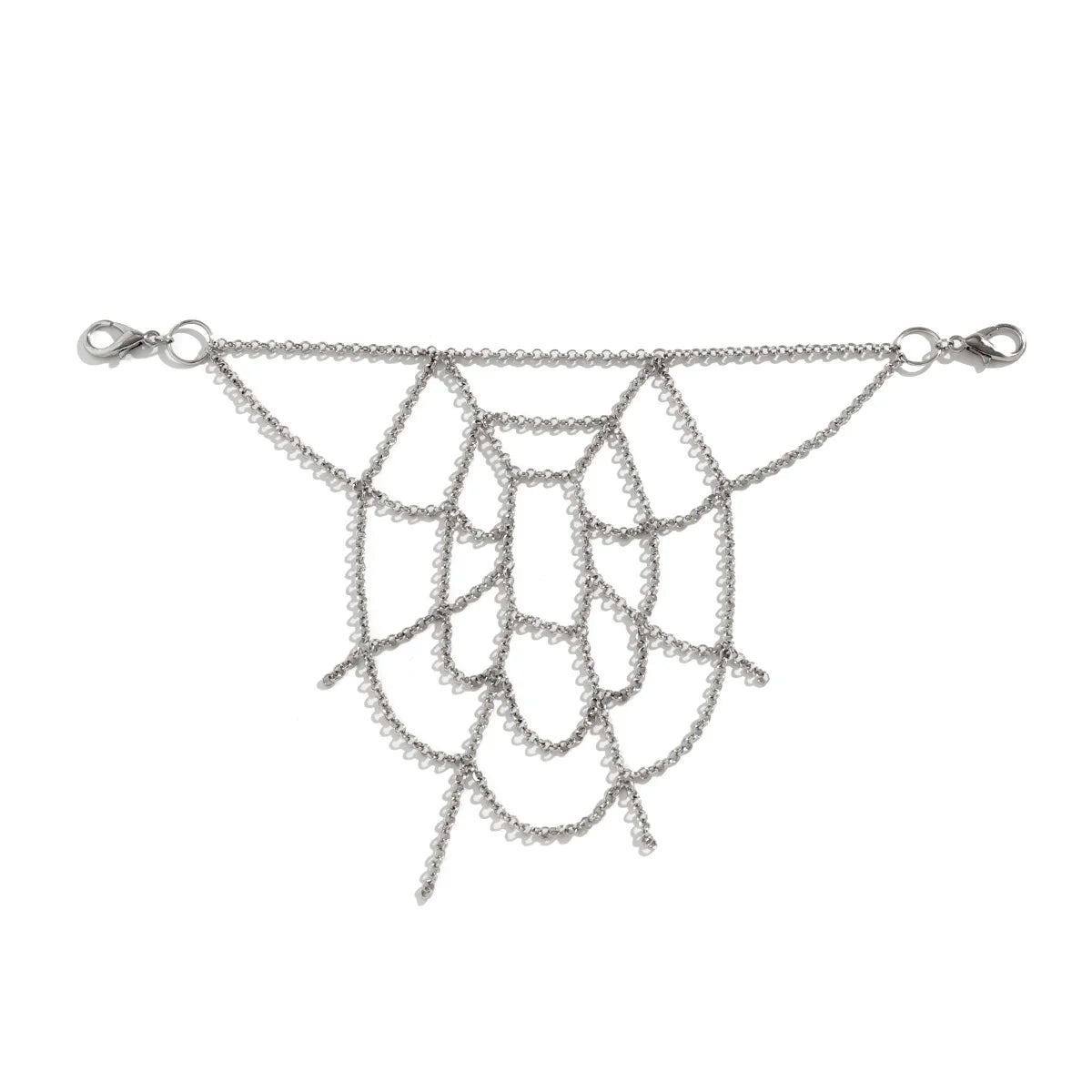 IngeSight.Z Punk Rock Metal Spider Web Waist Chain for Women Men Hip-Hop Jeans Key Chain Body Jewelry Gift Halloween Accessories