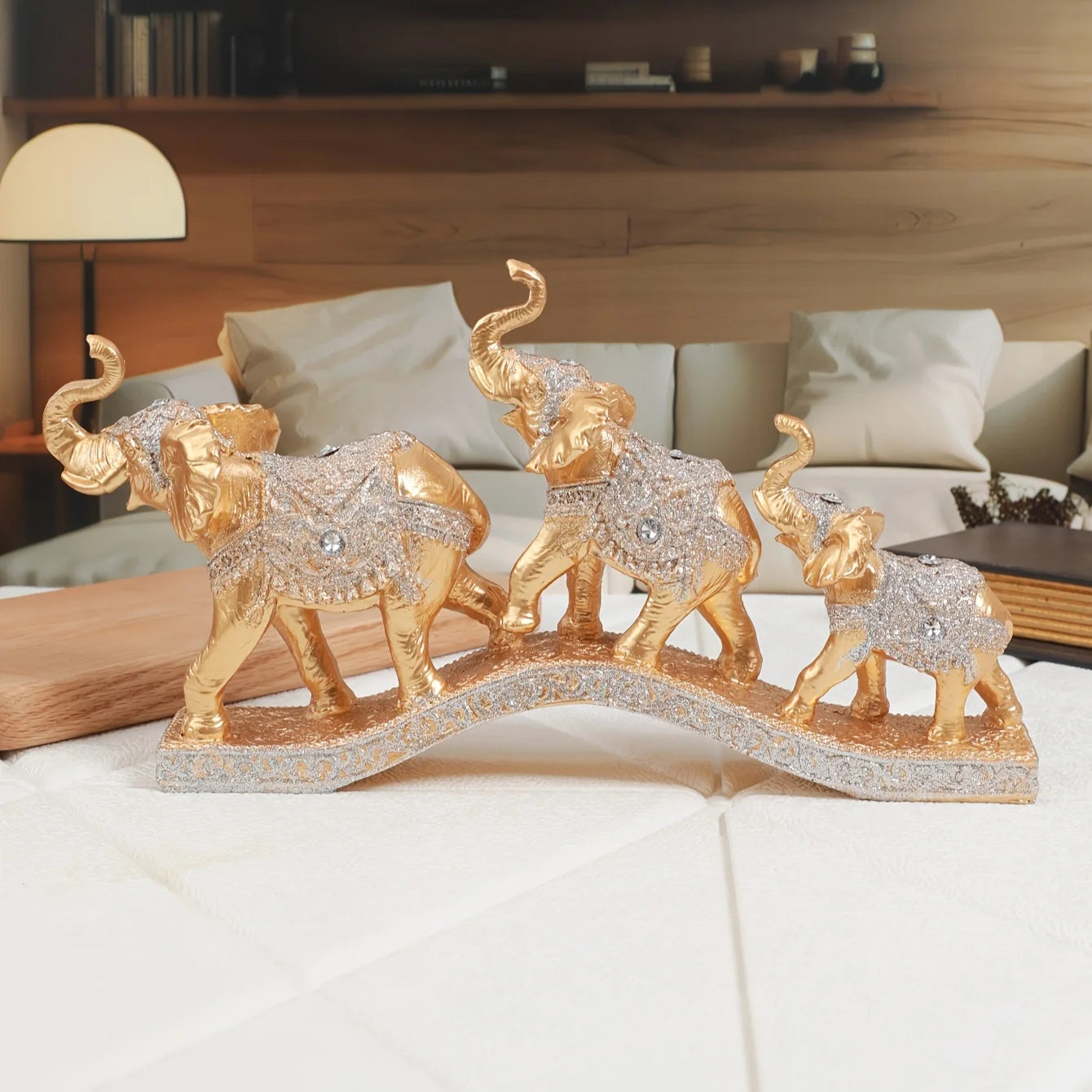 European-style home decoration elephant living room wine cabinet TV cabinet entrance hall creative craftsmanship decorative item