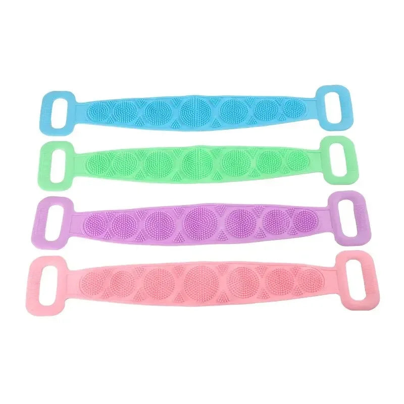 Körperschwamm Silikonbürsten Badetücher Wäscher Reiben Rückenpeeling Massage Duschgürtel Erweiterte Hautreinigungsbürsten