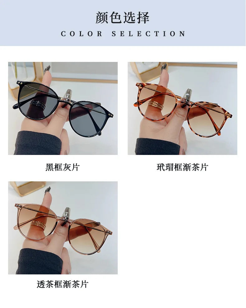 2024 neue Elliptische Sonnenbrille Frau Marke Designer Retro Sonnenbrille Weibliche Brillen Mode Driving Shades UV400 Oculos De Sol