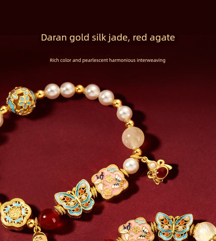 Kaiserpalast Taobao | Schatzperlenarmband Armband Kulturelle kreative Freundinnen Geburtstag Schlangenjahr Neujahr Geburtsjahr Geschenk Mädchen