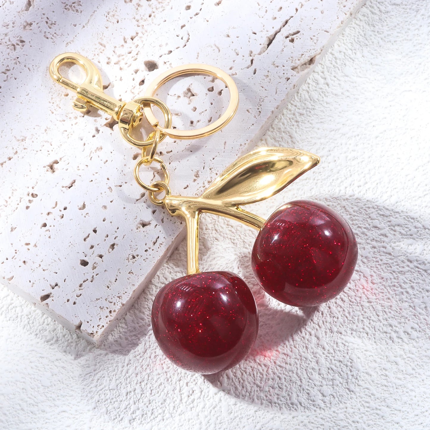 Handbag Pendant Keychain Crystal Cherry Car Accessories Gifts For Female Friends !!!