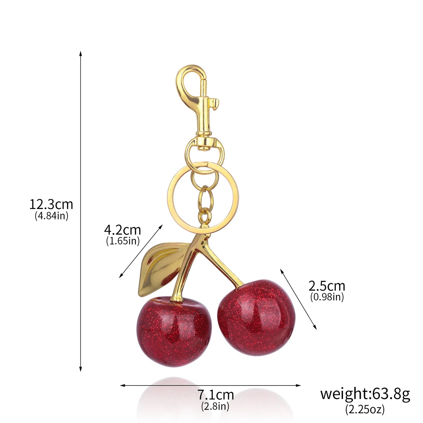 Handbag Pendant Keychain Crystal Cherry Car Accessories Gifts For Female Friends !!!