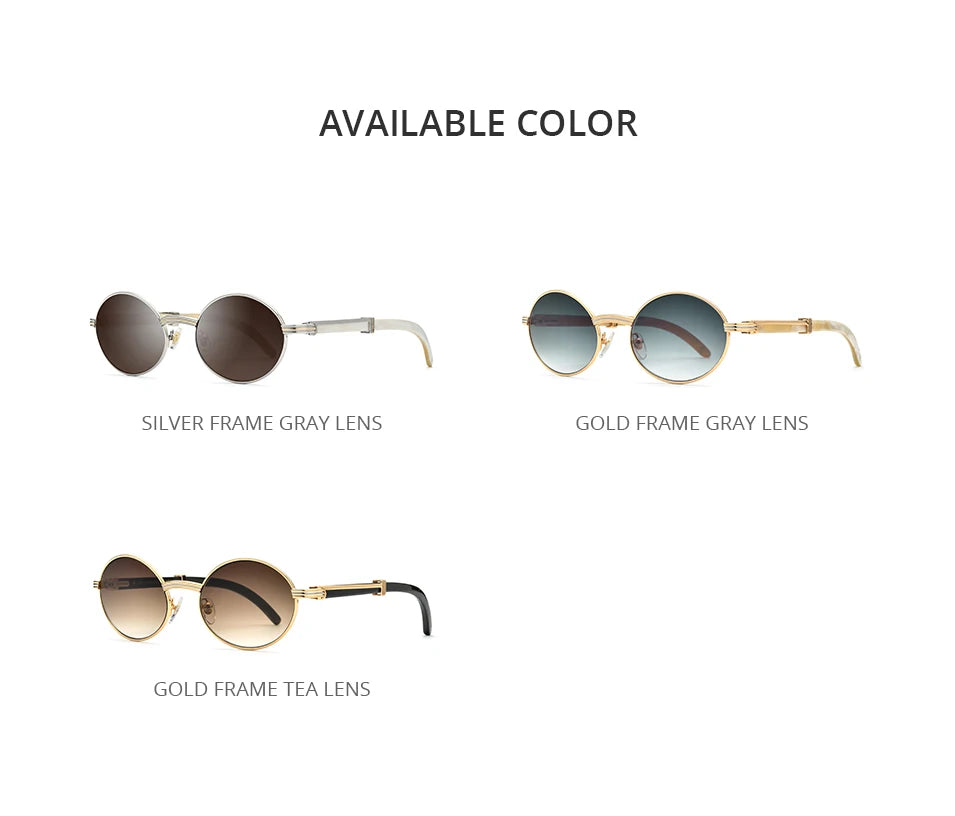 HEPIDEM High Quality Men Buffs Sunglasses Square Luxury Brand Design Diamond Sumptuous Sun Glasses Women Buffalo Horn Glasses