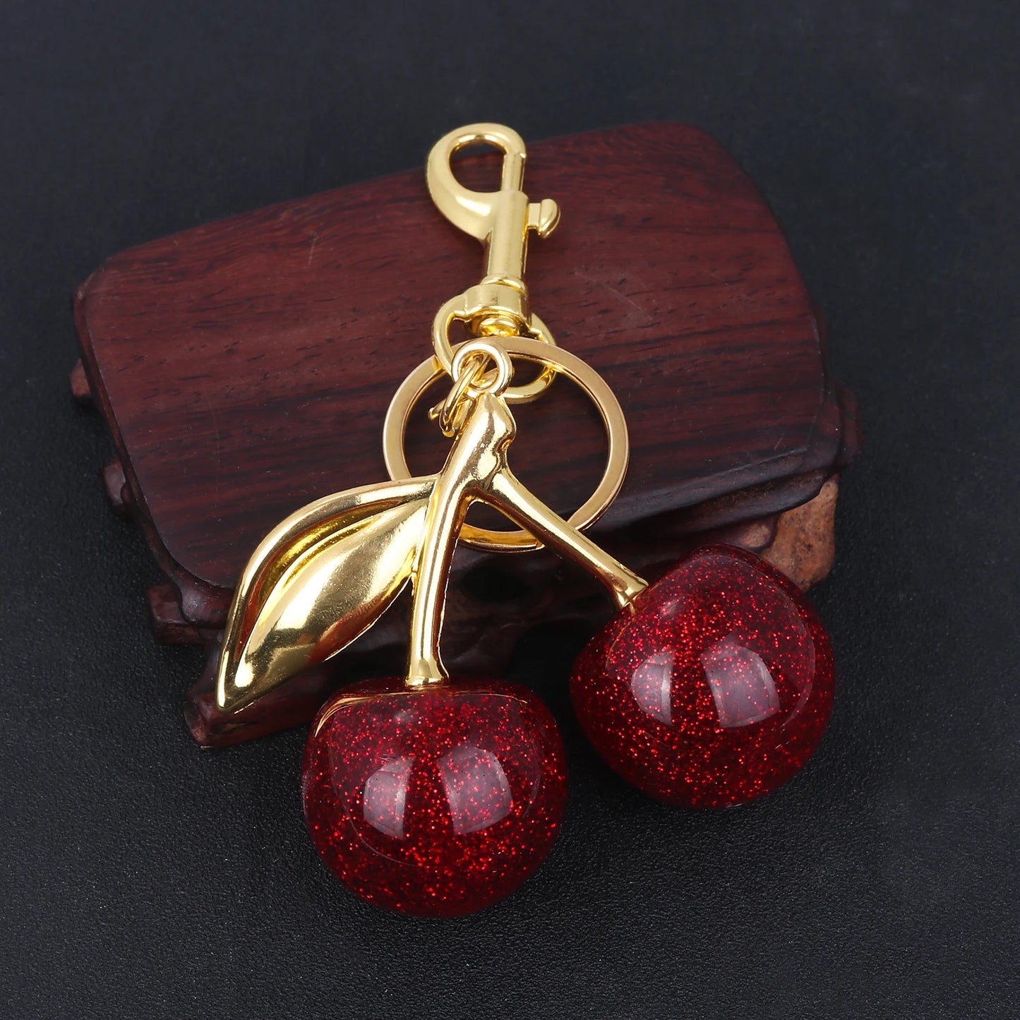 Handbag Pendant Keychain Crystal Cherry Car Accessories Gifts For Female Friends !!!