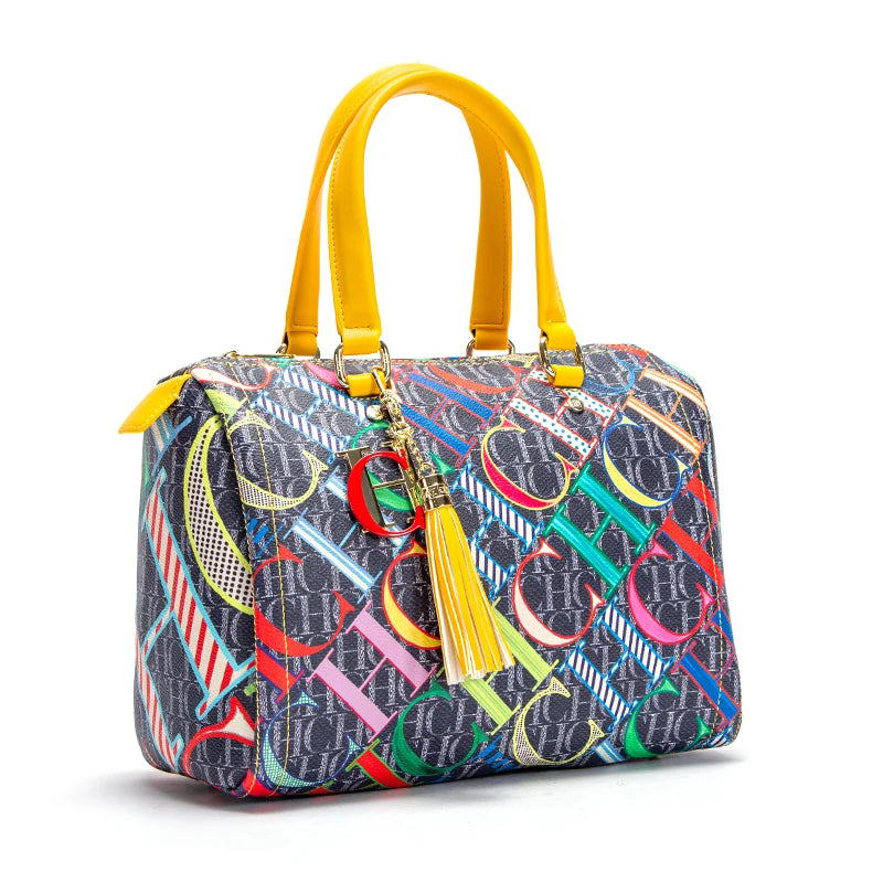 Jacquard Colorful Women's Commuting Crossbody BagFashionable and Luxury Design Spring 2024 New Women's Handbag