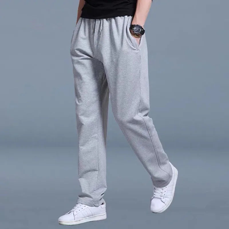 Men's Pants Autumn/Winter New Sport Jogging Trousers Fitness Loose Fit Clothing Solid Color Outfit Streetwear Pants ﻿